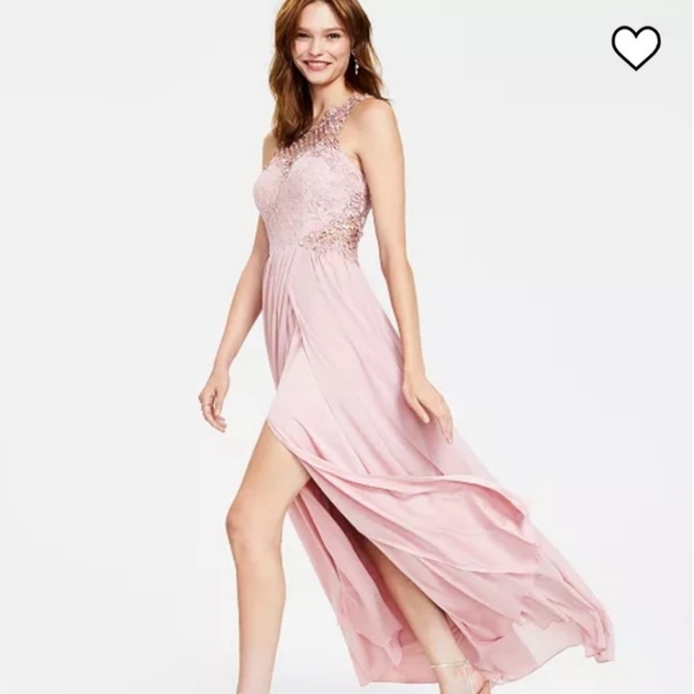 City Studio: Embellished Illusion Tulip Gown